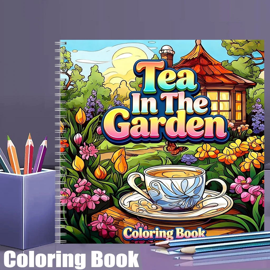 Garden Tools - Tea In The Gardens kleurboek voor