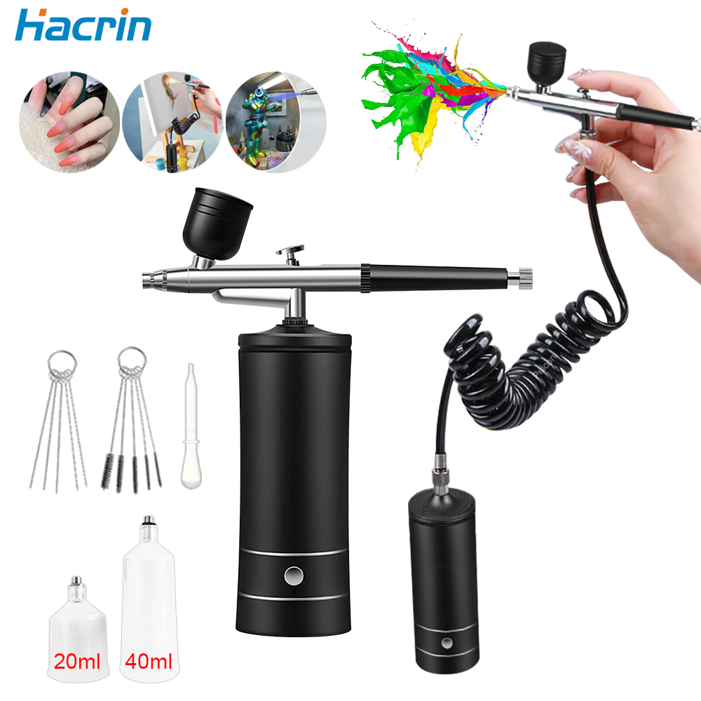 Airbrush Nagel Met Compressor  - Airbrush Kit With Mini Compressor recensie en prijs