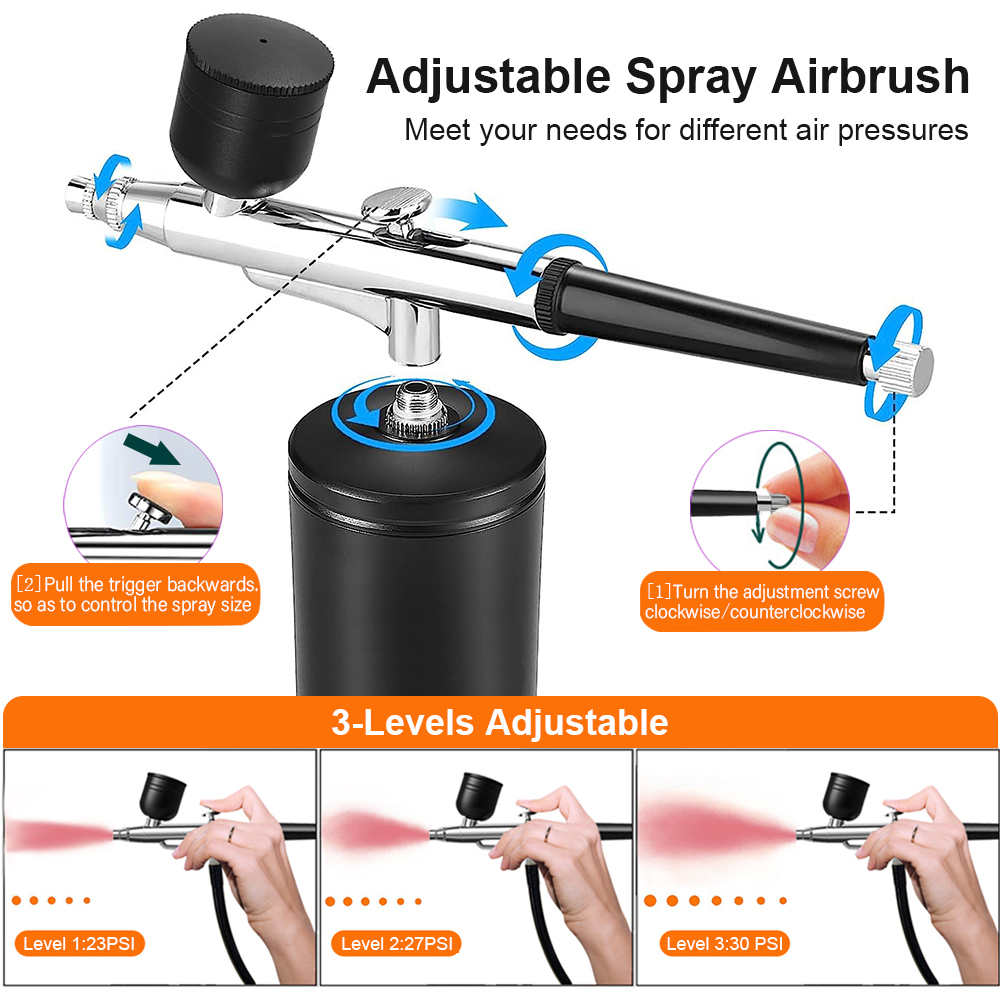 Airbrush Nagel Met Compressor  - Airbrush Kit With Mini Compressor recensie en prijs