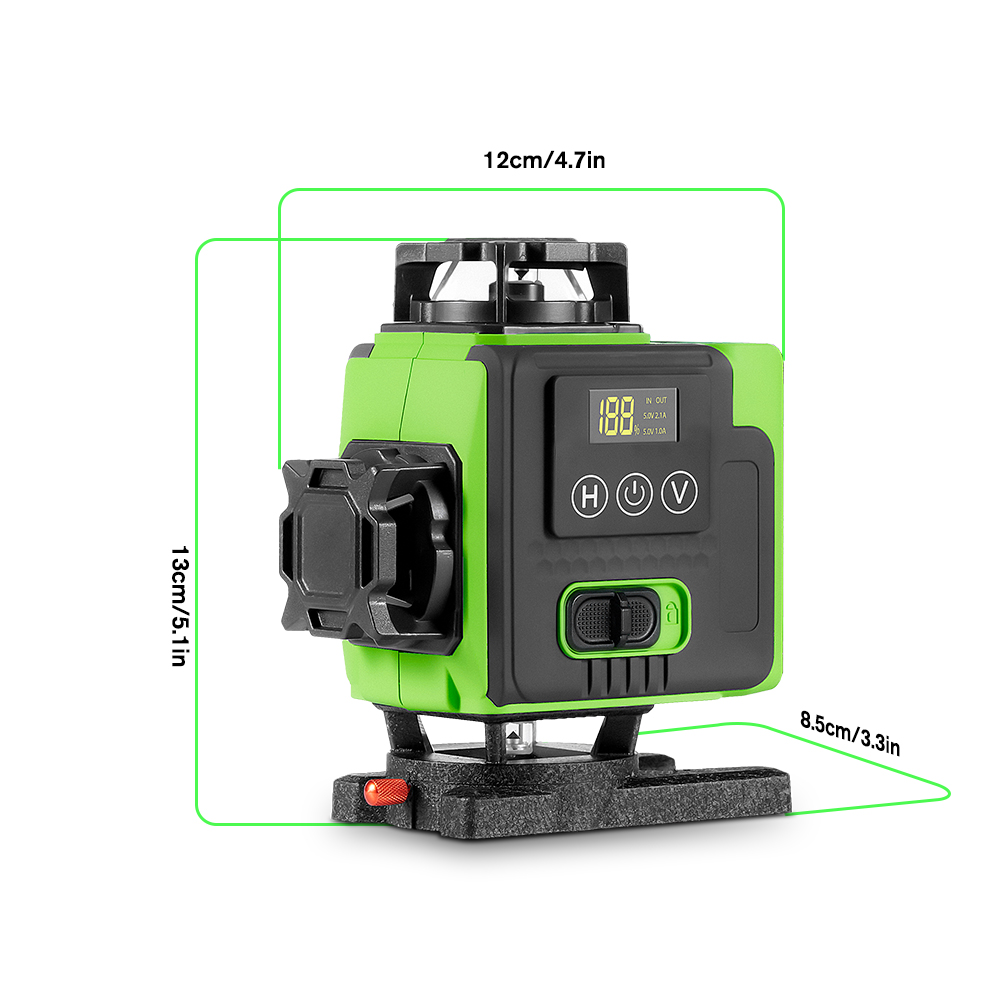 4D 16-lijns laserwaterpas, zel - Laser Level 16 Lines 4D Green recensie en prijs